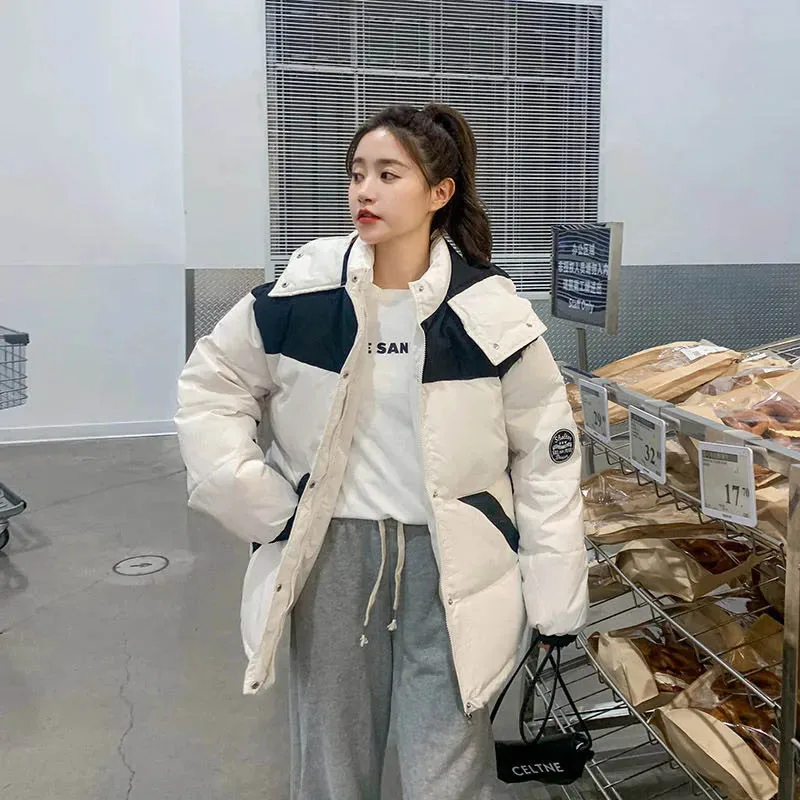 Winter New Style Women's Down Jacket South Korea Fashion Short Coat Casual Loose Thickened Warm Coat