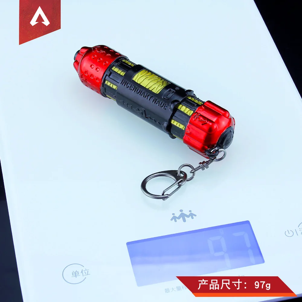 Брелок для ключей мужчин и женщин металлический брелок с металлической гранатой