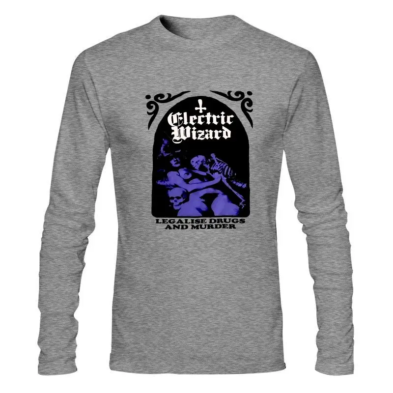 Mens clothing Electric Wizard  T-Shirt Men'S Cotton Shirt Size M Confortable Tee Shirt