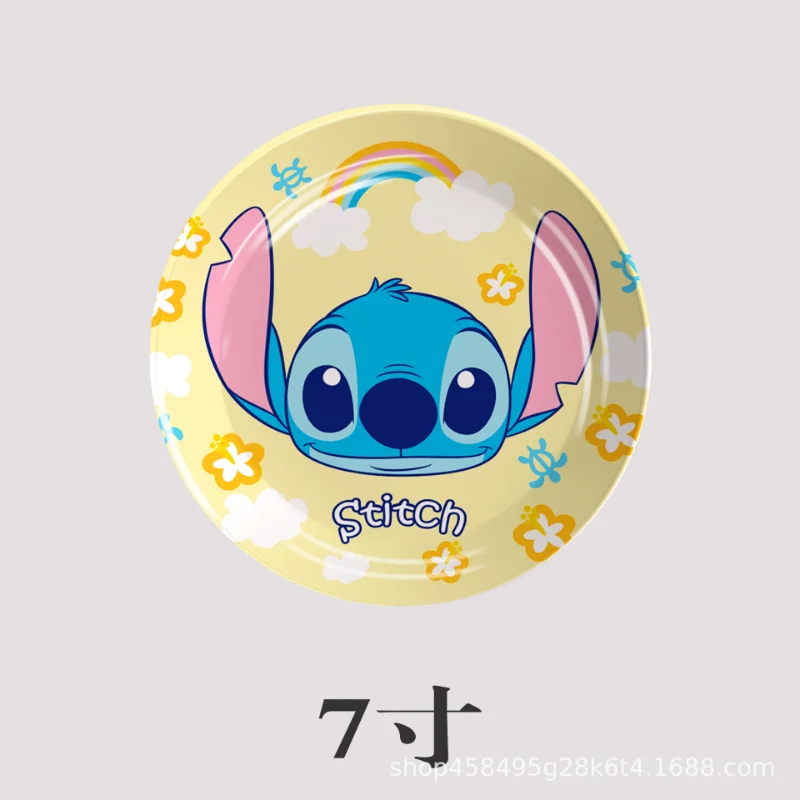 Disney Stitch одноразовые столовые приборы для вечеринок бумажная тарелка мультяшные