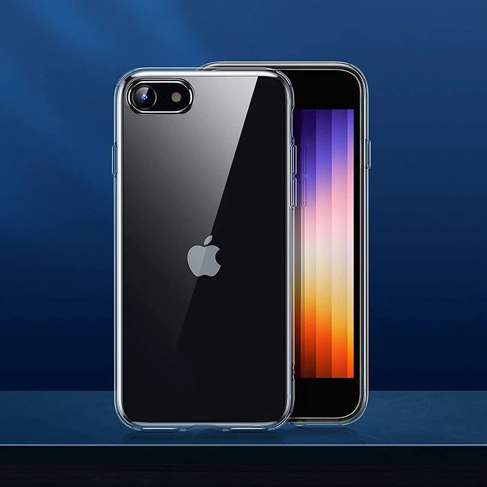 Высококачественный прозрачный силиконовый мягкий чехол для iPhone SE 2022 2020 7 8