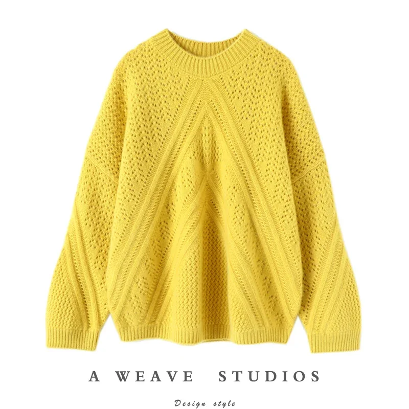 Дизайнерская новинка модная женская одежда кашемировый зимний теплый свитер