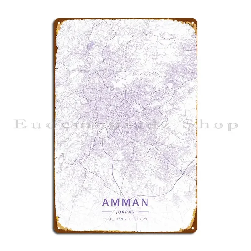Металлическая табличка Amman Jordan