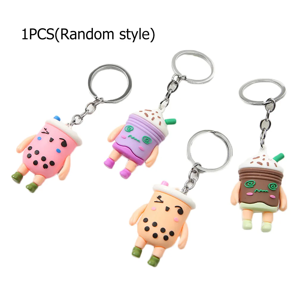 

Wholesale 1PCS New Cute Boba Keychain men and women car key chain couple bag pendant pendant free shipping
