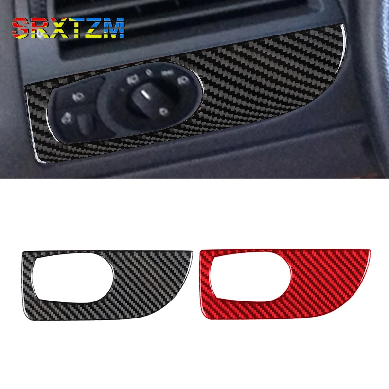 

Carbon Fiber Headlight Switch Stickers For BMW 6 Series E63 E64 2004 2005 2006 2007 2008 2009 2010 Accessories Trim Car Cover