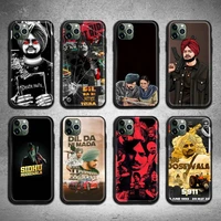 rapper star sidhu moosewala phone case for iphone 14 13 12 11 pro xs max 8 7 plus x xr cover