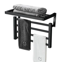 non perforated electric towel rack constant temperature intelligent bath towel bathroom toilet household carbon fiber shelf