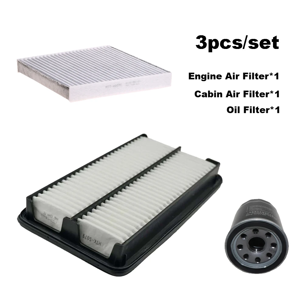 

Набор фильтров для Honda Pilot 2022 Л 2015-3,0 Ridgeline Odyssey Acura MDX 2017 Hybrid, масляный фильтр для салона двигателя переменного тока, 3 шт.