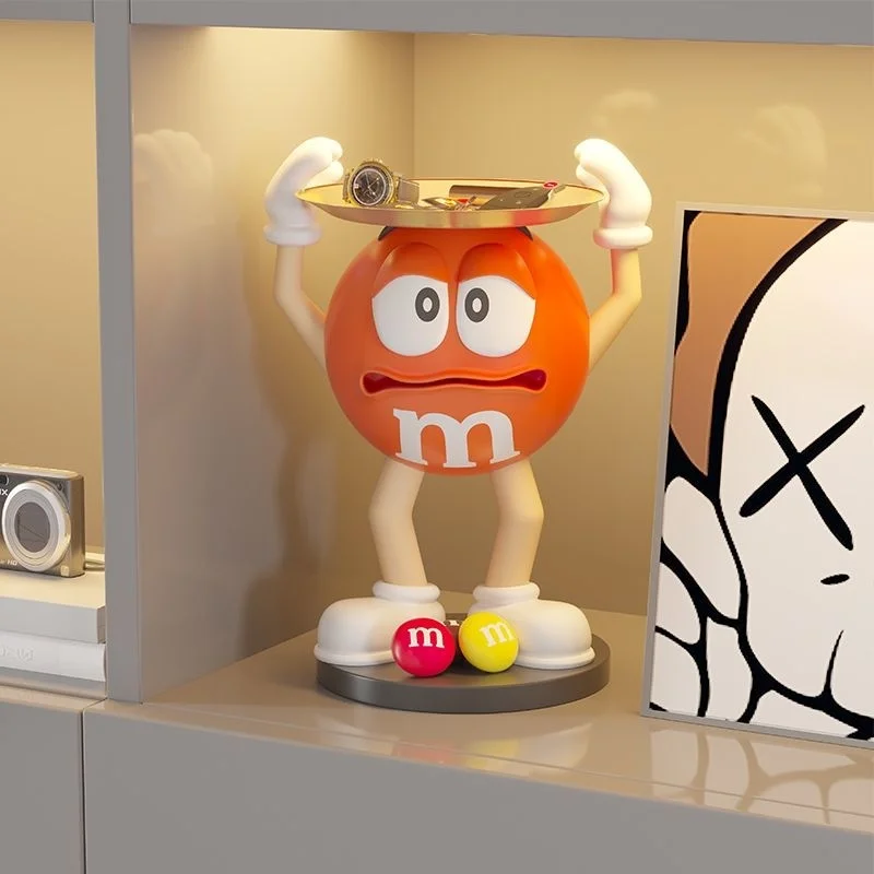 

Женская Роскошная Статуэтка m & m's, лоток для хранения ключей, милая комната, искусственная зерна, гостиная, органайзеры для всякой всячины
