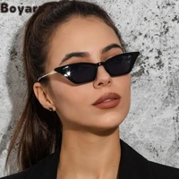 boyarn new small frame cats eye metal sunglasses steampunk womens fashion street photography sunglasses punk re
