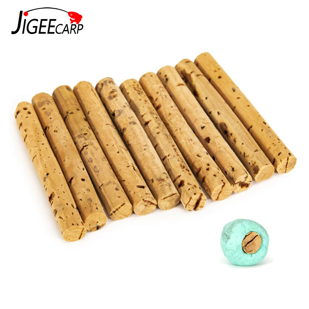 

Jigeecarp 10pcs 6mm Carp Fishing Cork Sticks for Carp Bait Pop Up Carp Fishing Boilies Bait Chod Zig Rig Method Feeder Fishing