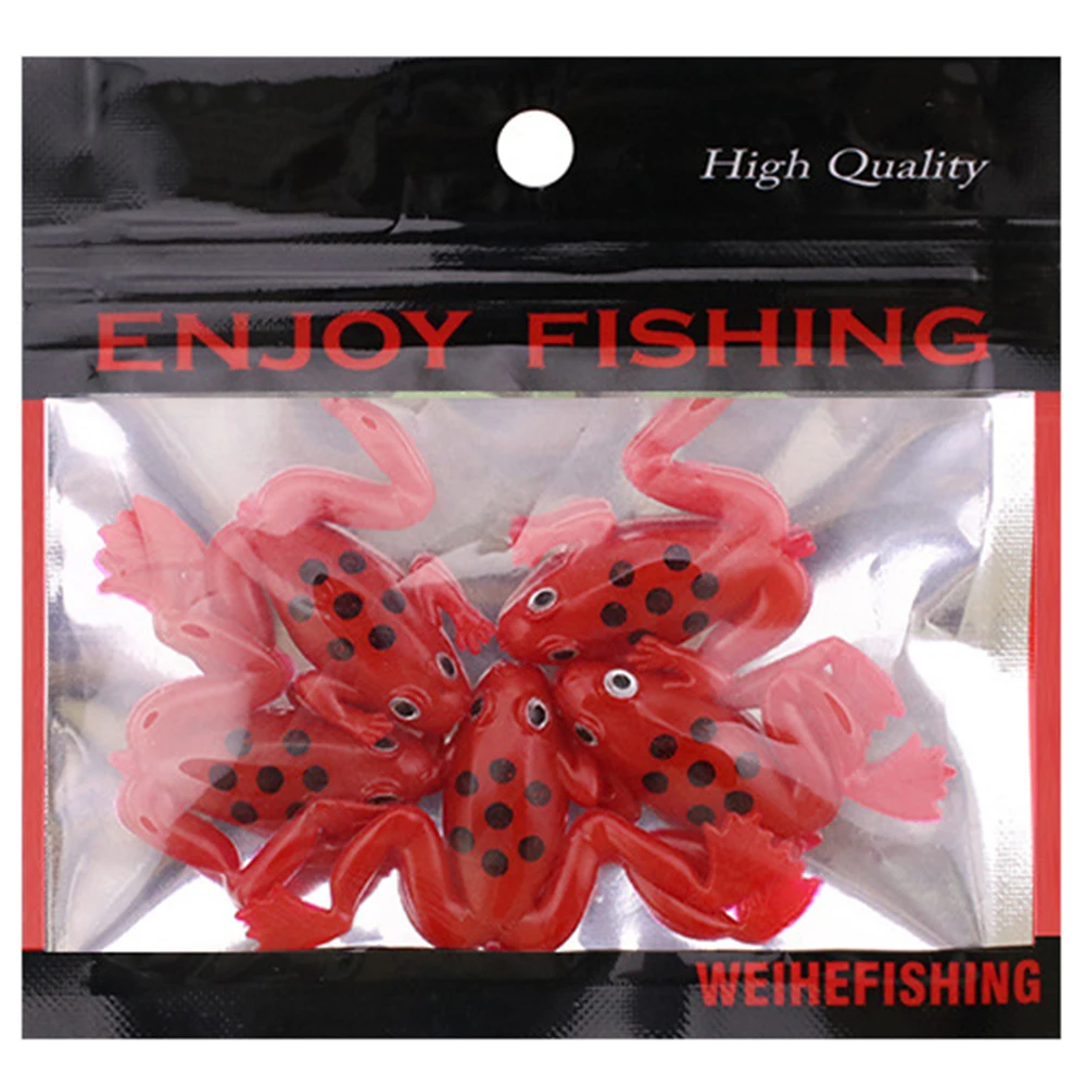 

5pcs 3cm Fishing Frog Soft Baits Lures Decoy Fake Bait Floating Bait Simulated Bait Iscas Pesca Fishing Tackle Gear Accessories