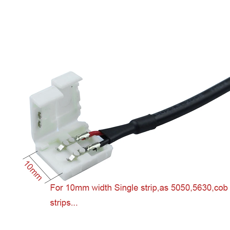 10 мм 2-контактный разъем питания постоянного тока для соединения кабеля 5-36 в 22AWG SMD