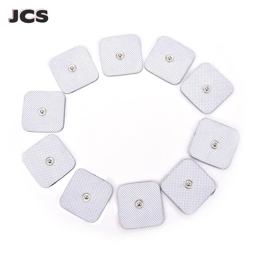

10Pcs/lot 4*4cm Electrode Pads For Tens Acupuncture Physiotherapy Machine Ems Nerve Muscle Stimulator Slimming Massager Patch