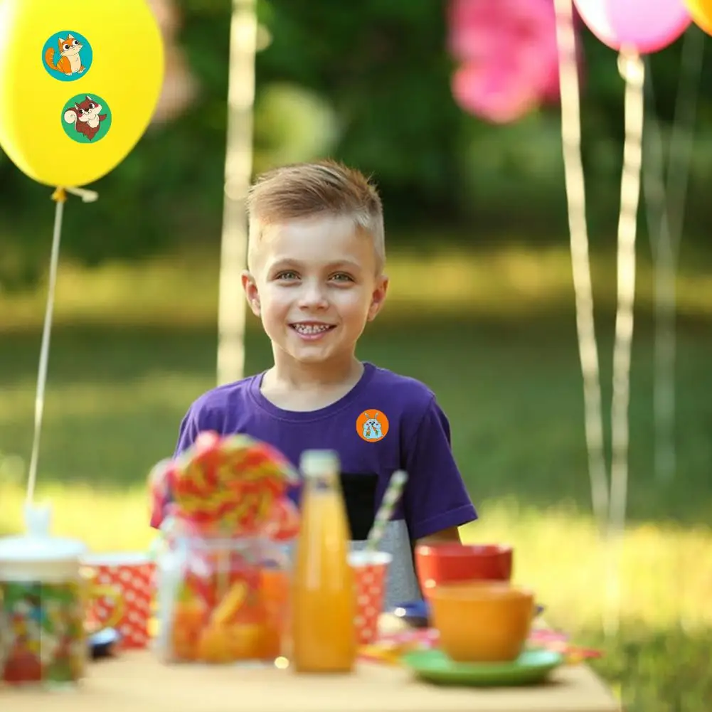 

Self-adhesive Stickers Vibrant Sticker Roll Set 500 Removable Self-adhesive Decals for Fridge Bike Guitar More for Children