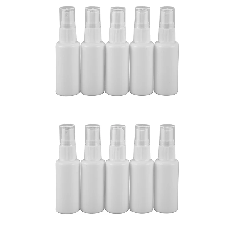 

Beauty White Plastic Atomiser - Empty Spray Bottle, 30 Ml - Pack Of 10 Bottles