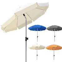 parasol200 cm round parasols articulated uv protection upf 50rainproof garden umbrellapatio umbrella160 gm%c2%b2 outdoor shade