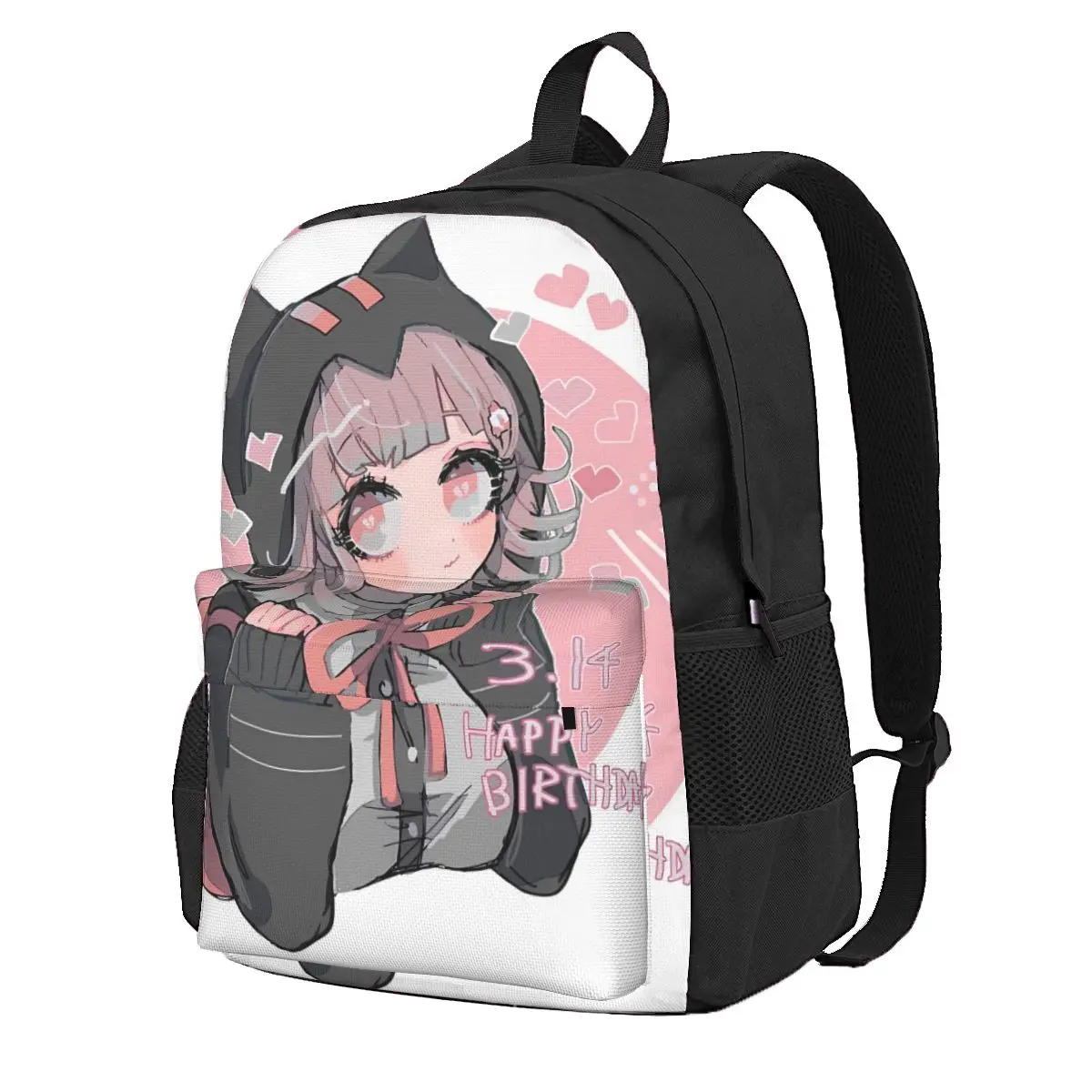 

Милый рюкзак из аниме, мужские прочные рюкзаки Nanami ChiaKi Danganronpa из полиэстера, удобные школьные ранцы, уличный красочный рюкзак