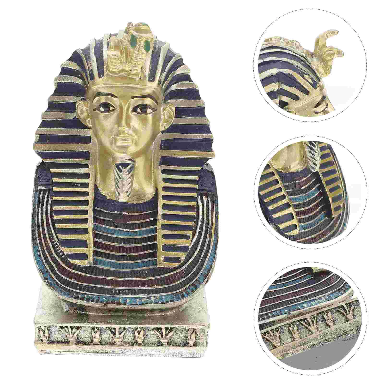 

Top Hat Egyptian Pharaoh Figurine Desktop Ornament Sculpture Figure
