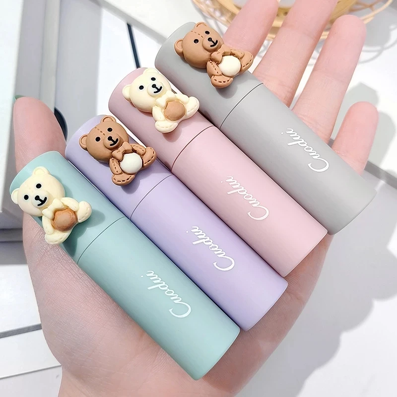 

Girl's Velvet Matte Lipstick Blush Waterproof Long Lasting Cute Bear Lipgloss Non-Stick Cup Makeup Lip Tint Mud Cosmetic Makeup