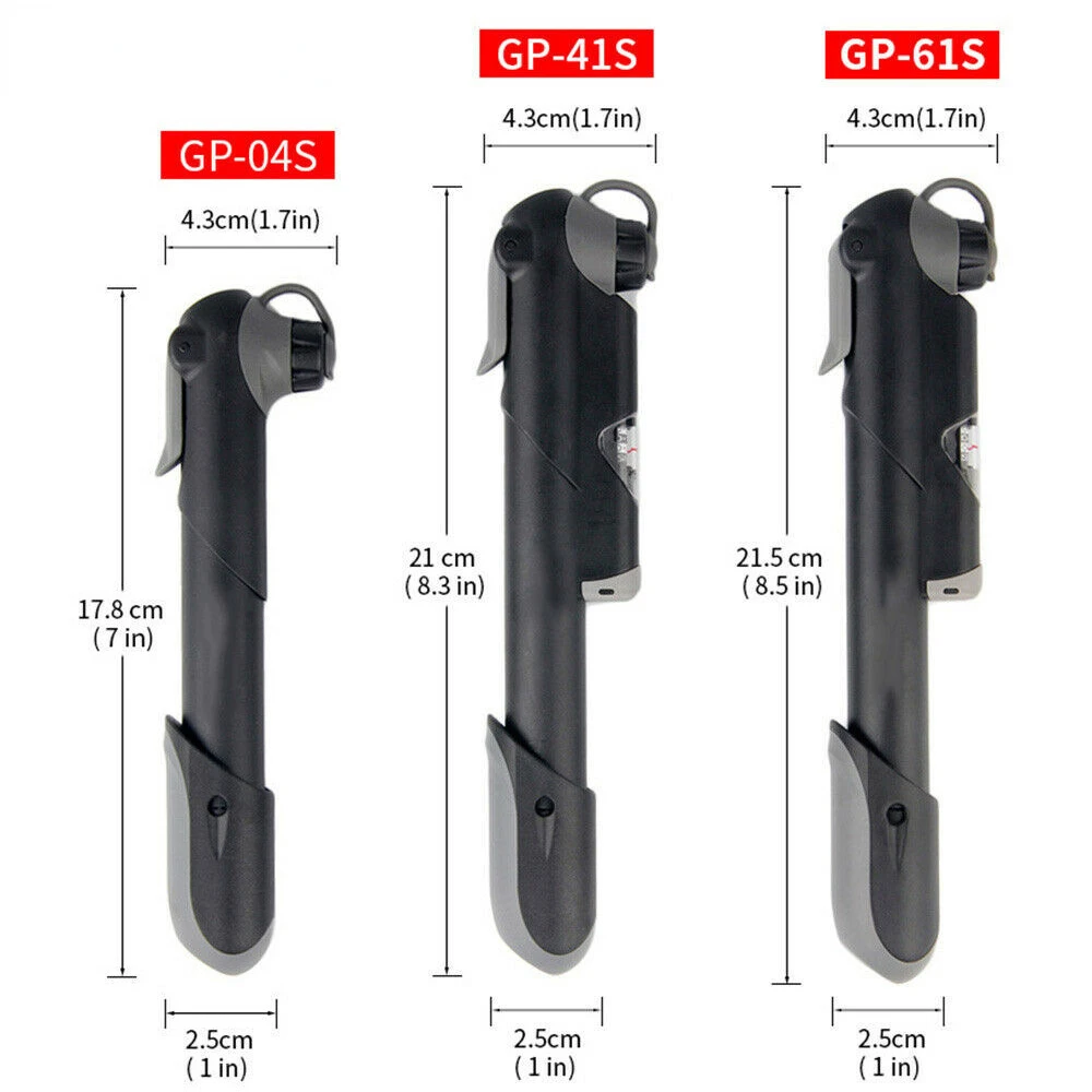

Bicycle Inflator 04S 41S Portable Mini Plastic Material Presta Schrader Bicycle Inflator Suitable Inflating Ball Bicycle Pump
