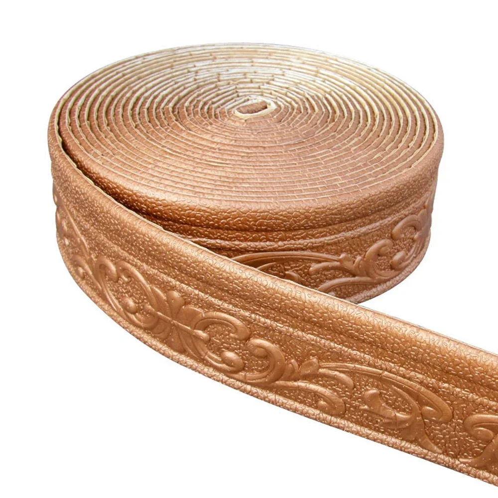 10 м 3D настенная отделка бордюр самоклеящиеся водонепроницаемые настенные