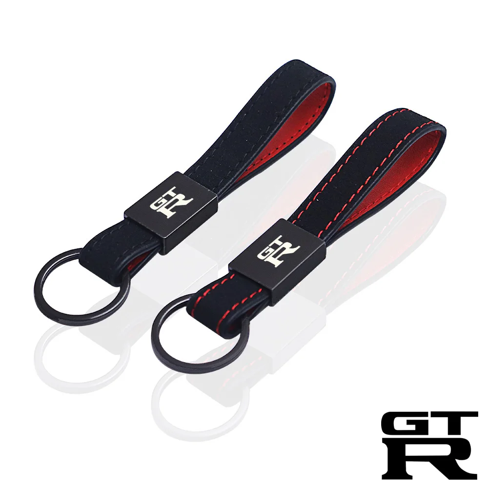 

for nissan GTR GT-R NISMO R35 premium edit car key chain leather keychain Car Accessories