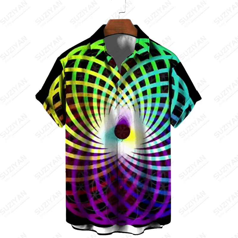 

Designer Shirts Japanese Summer Button Up Shirt Men Elegant Trendyol Short-Sleeved Vintage Street Shirts For Men Button Up