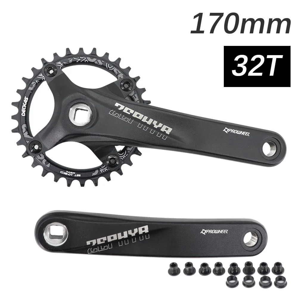 Кривошипная система PROWHEEL с квадратным отверстием для горного велосипеда 104BCD 170