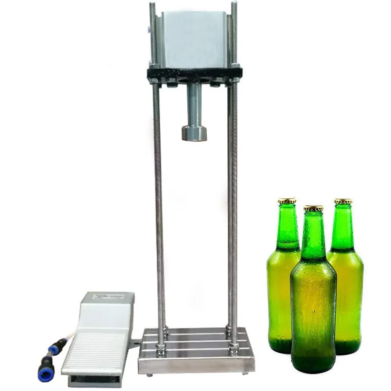 

manual Capping Machine Cap sealing machine Semi-automatic Commercial Pneumatic beer capping machine Household Beer Bottle Capper