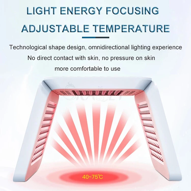 8 Colors LED Light Therapy Acne Treatment Spray Skin Rejuvenation Whitening Anti Wrinkle Facial Skin Care Lamp