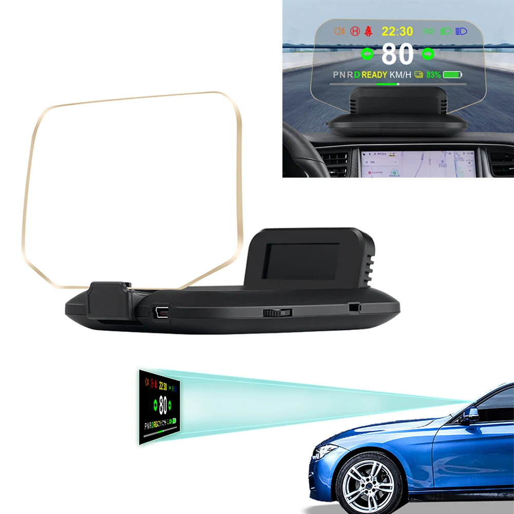 Автомобильный проекционный дисплей OBD спидометр мощности аккумулятора для Tesla