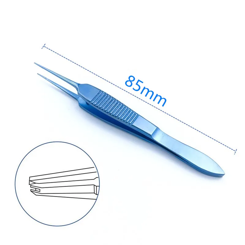 

Titanium Colibri Beaked Fine Pierse Tips Tying Forcep with Platform Toothed Forceps Ophthalmic Surgical Instrument
