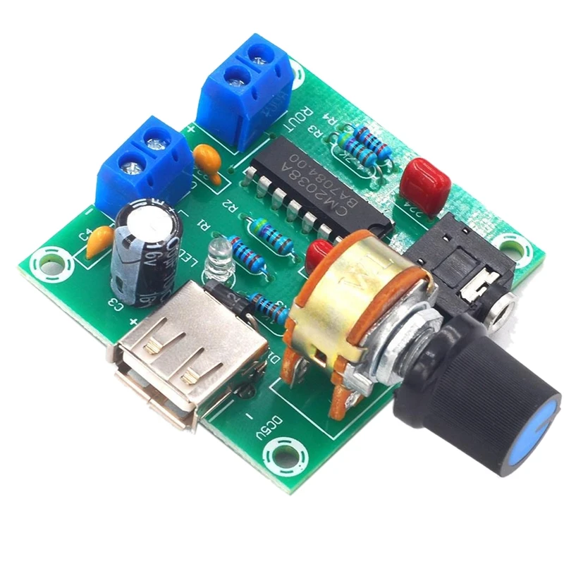 

PM CM2038 Mini Audio Amplifier Board 5Wx2 HIFI Stereo Two Channels Power Amplifier Board DC5V
