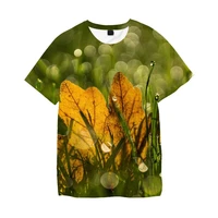 vintage fashion flower 3d print oversized t shirt aesthetic streetwear graphic tees men women t shirts cute tops clothes