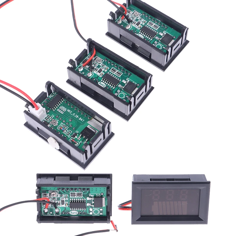 

Car Battery Charge Level Indicator 12V 24V 36V 48V 60V 72V Lithium Battery Capacity Meter Tester Display LED Tester Voltmeter