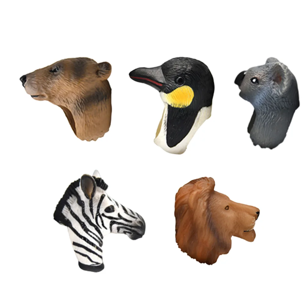 

Ring Kids Wrap Carnival Stereo Filler Year New Gift Jewelry Forest Cute Favors Woodland Figurine Mini Toys Open Finger Animals