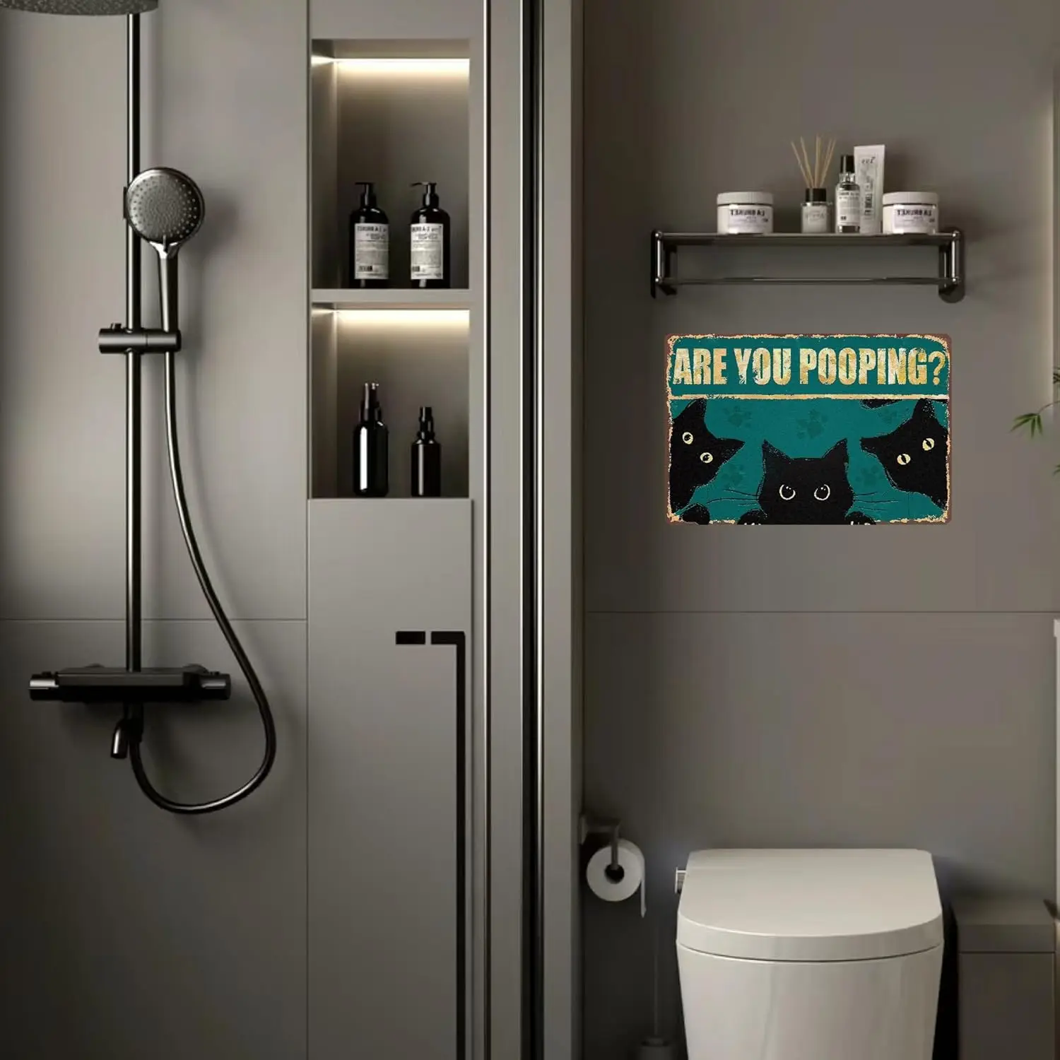 Украшение для комнаты отдыха винтажные плакаты Забавный декор ванной настенное