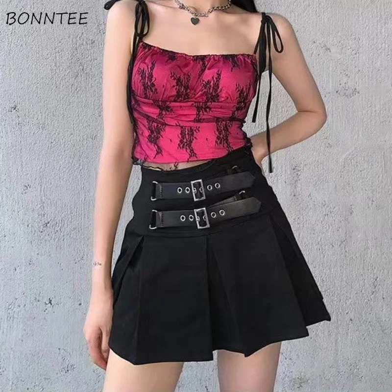 

Pleated Mini Skirts Women Y2k Young Japan Style High Waist Ulzzang All-match Streetwear Sweet Bottoms Popular Chic OOTD Faldas