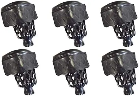 

Table Billiard Leather Pockets with Fringe or Shield - Set of 6