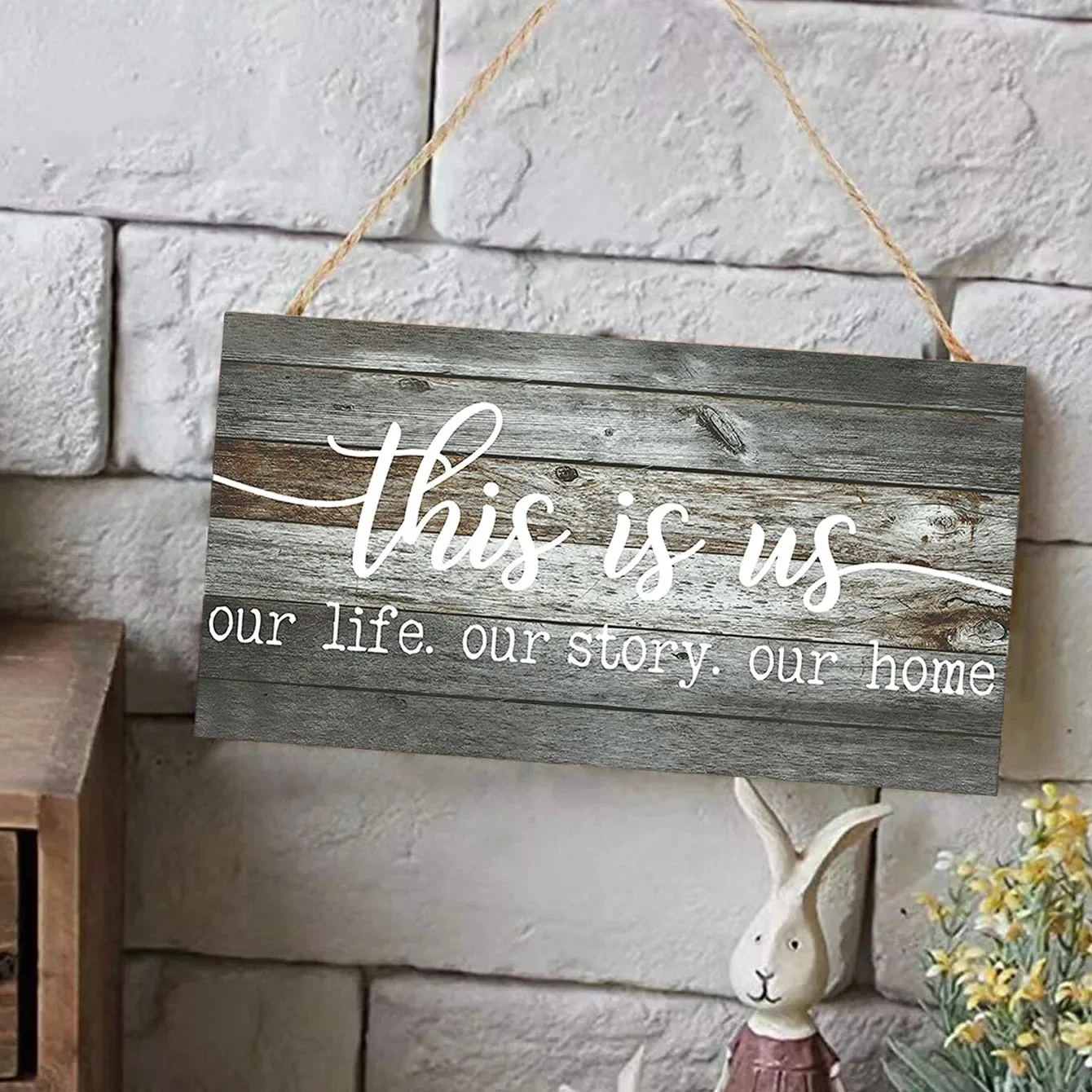 

Тёплый слоган пары и пары деревянная Подвеска декоративная дверная тарелка прямоугольная печать персонализированное украшение для дома