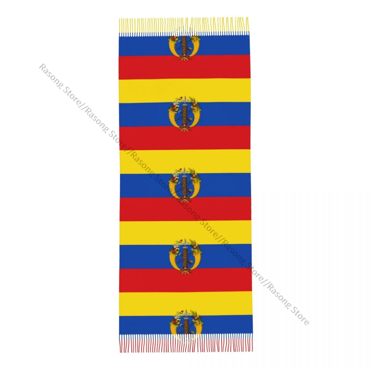 Шарф с кисточками большой размер 196*68 см зимняя теплая шаль из пашмины буфанда