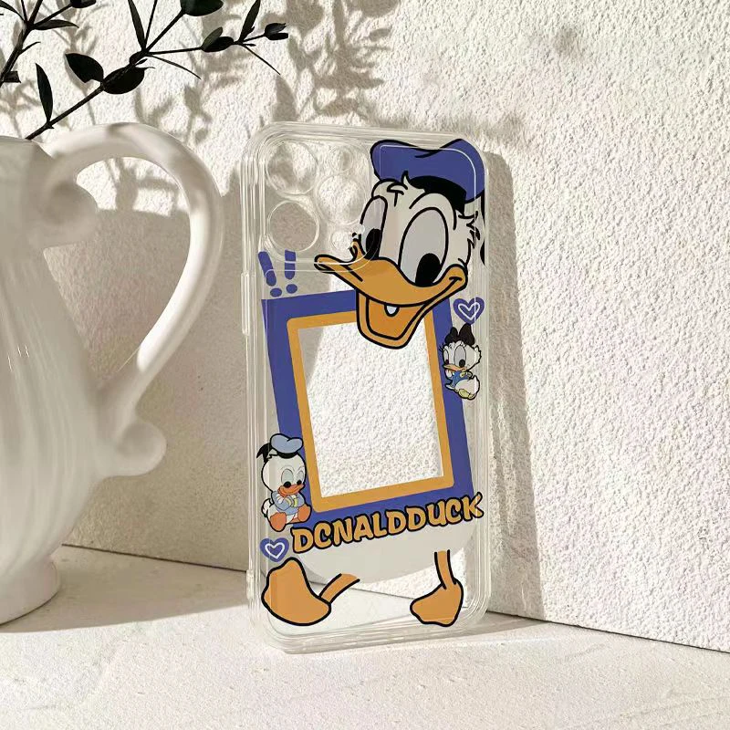 Ultra Thin Clear Donald Duck Phone Case For iPhone 11 13 12 Pro MAX Mini  X XR XS MAX 6 7 8 Plus SE 2020 Soft Silicone TPU Back images - 6