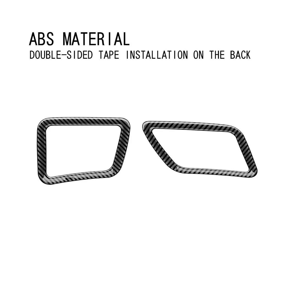 2 шт. наклейки на переднюю панель автомобиля из углеродного волокна для Toyota Prius 60