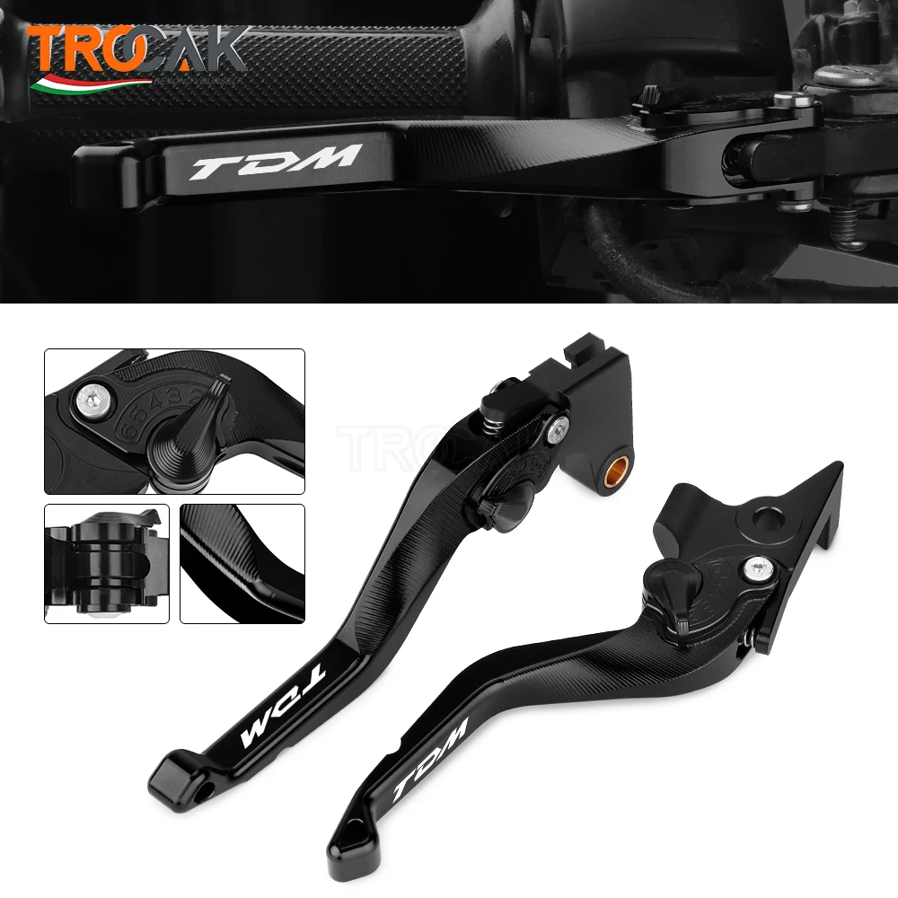 

NEW LOGO TDM For YAMAHA TDM 850 TDM850 XJ600N XJ600S XJ900S Diversion CNC Motorcycle Accessories Short Brake Clutch Levers