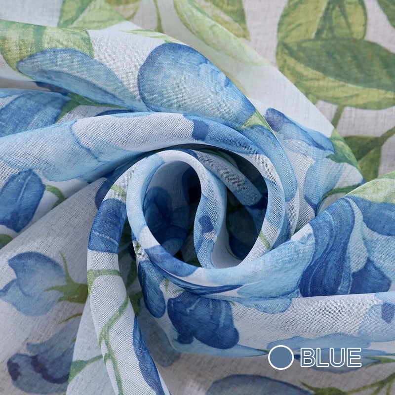 

Шифоновые занавески MAKEHOME цветочная глициния