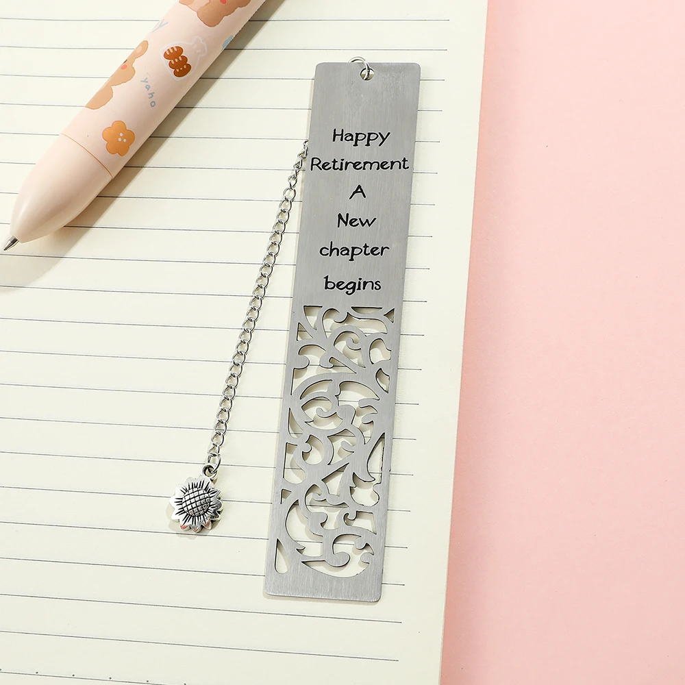 Новая выдолбленная закладка из нержавеющей стали - с подвесной закладкой для