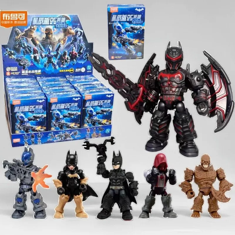 Фото Blokees DC Star Edition Series 3 Робин Бэтмен Аркхэм Полный набор коллекционных фигурок из строительных блоков Игровой набор «Рыцарь Аркхэма» №4