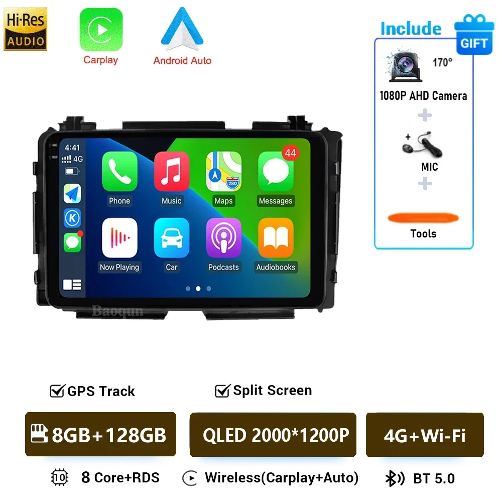 

Android 16 для Honda Vezel HR-V HRV XRV 2015-2017 Android Автомобильный радиоплеер 8-ядерный сенсорный экран Carplay 5G Wi-Fi Bluetooth