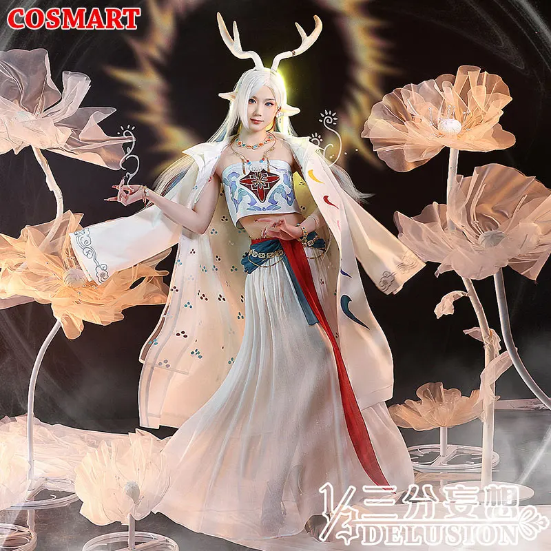 

COSMART Arknights Nine-Colored Deer Cosplay Costume Game Suit Women Uniform Dress Halloween Party Outfit Role Play Clothing New